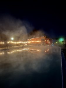 pool at night